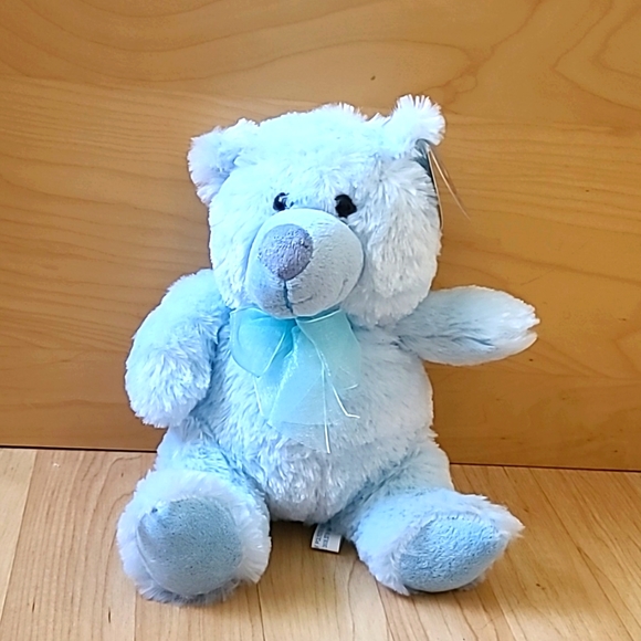 Jimmy Cute Blue Teddy Bear Stuffed Animal 10" - Picture 2 of 7